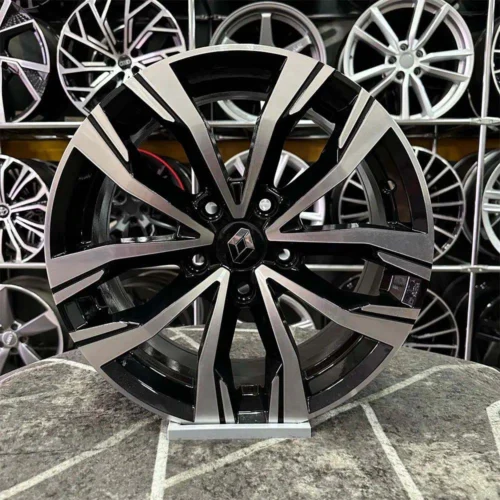 15 inç 5x114.3 İcon Siyah Elmas Kesim Jant Modeli (4 Adet)