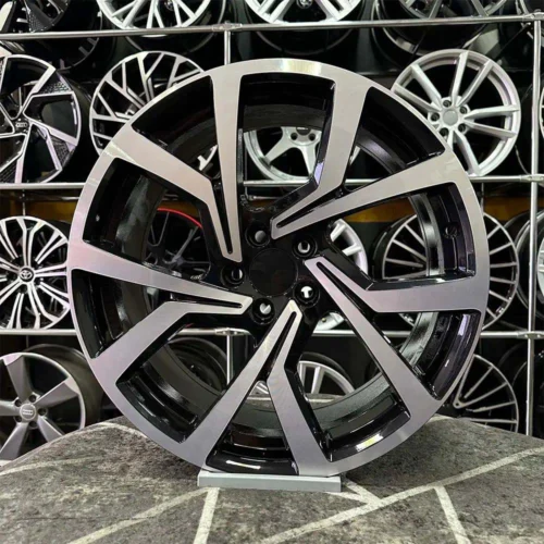 16 inç 5x100 Superstar Polo Taigo İbiza Fabia Uyumlu Siyah Elmas Kesim Jant Modeli (4 Adet)