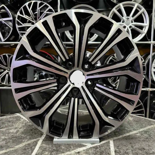 16 inç 5x108 Focus Tourneo Partner Rifter Berlingo Combo Uyumlu Siyah Elmas Kesim Jant Modeli (4 Adet)