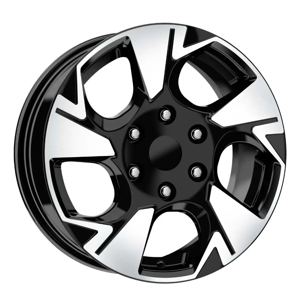 16 inç 6x120 Transit Custom Transporter 2025 Sonrası Uyumlu Siyah Elmas Kesim Jant Modeli (4 Adet)
