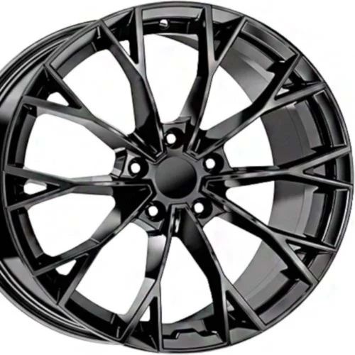 18 inç 5x112 A3 A4 Golf Jetta Octavia Passat Caddy Uyumlu Siyah Jant Modeli (4 Adet)