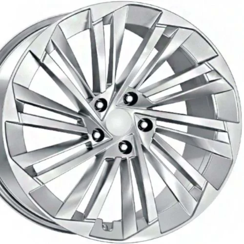 18 inç 5x112 Superb Octavia Golf Jetta Caddy Passat Uyumlu Gümüş Jant Modeli (4 Adet)