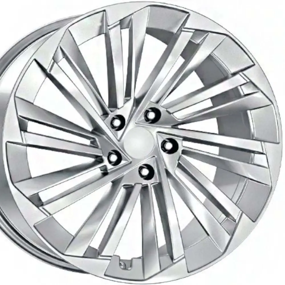 18 inç 5x112 Superb Octavia Golf Jetta Caddy Passat Uyumlu Gümüş Jant Modeli (4 Adet)