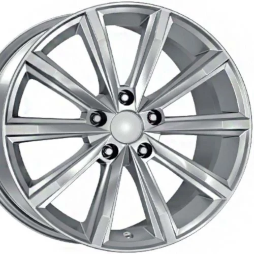 18 inç 5x112 Superb Octavia Golf Jetta Caddy Passat Uyumlu Gümüş Jant Modeli (4 Adet)