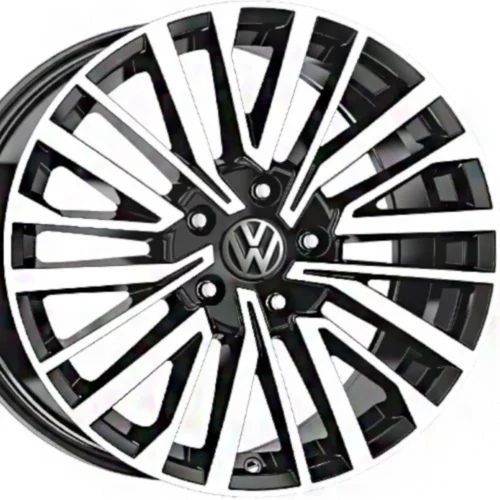 18 inç 5x120 Tranporter Caravelle Uyumlu Gun Metal Elmas Kesim Jant Modeli (4 Adet)