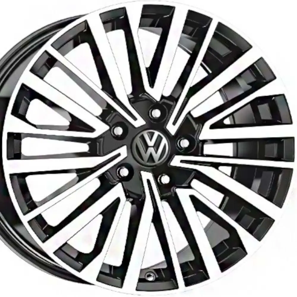 18 inç 5x120 Tranporter Caravelle Uyumlu Gun Metal Elmas Kesim Jant Modeli (4 Adet)