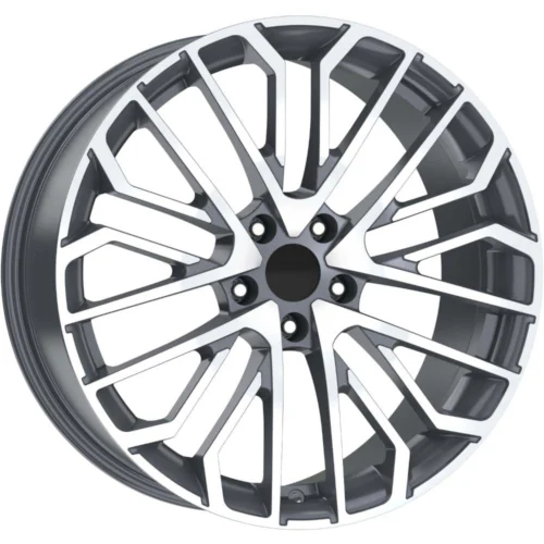 19 inç 5x112 Audi S Line A4 A5 A6 Uyumlu Gun Metal Elmas Kesim Jant Modeli (4 Adet)