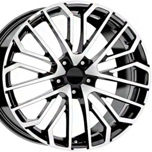 19 inç 5x112 Audi S Line A4 A5 A6 Uyumlu Siyah Elmas Kesim Jant Modeli (4 Adet)