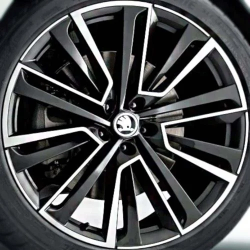 19 inç 5x112 Superb Octavia Uyumlu Siyah Elmas Kesim Jant Modeli (4 Adet)