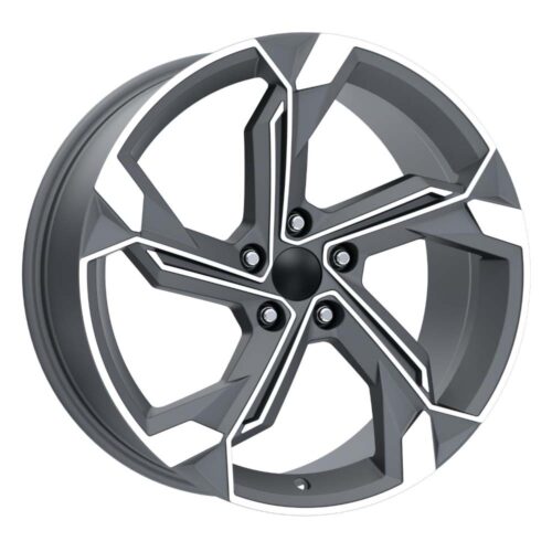 20 inç 5x112 A5 A6 Uyumlu Gun Metal Elmas Kesim Jant Modeli (4 Adet)