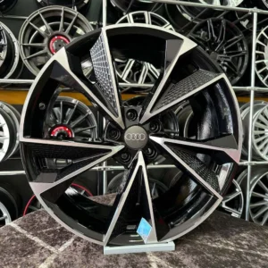 20 inç 5x112 A5 A6 Uyumlu Siyah Elmas Kesim Jant Modeli (4 Adet)