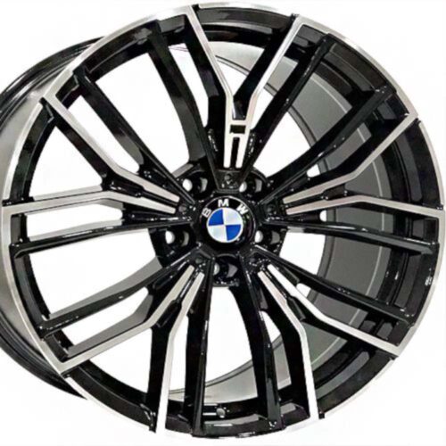 20 inç 5x112 G11 G12 G30 Ön Arka Uyumlu Siyah Elmas Kesim Jant Modeli (4 Adet)