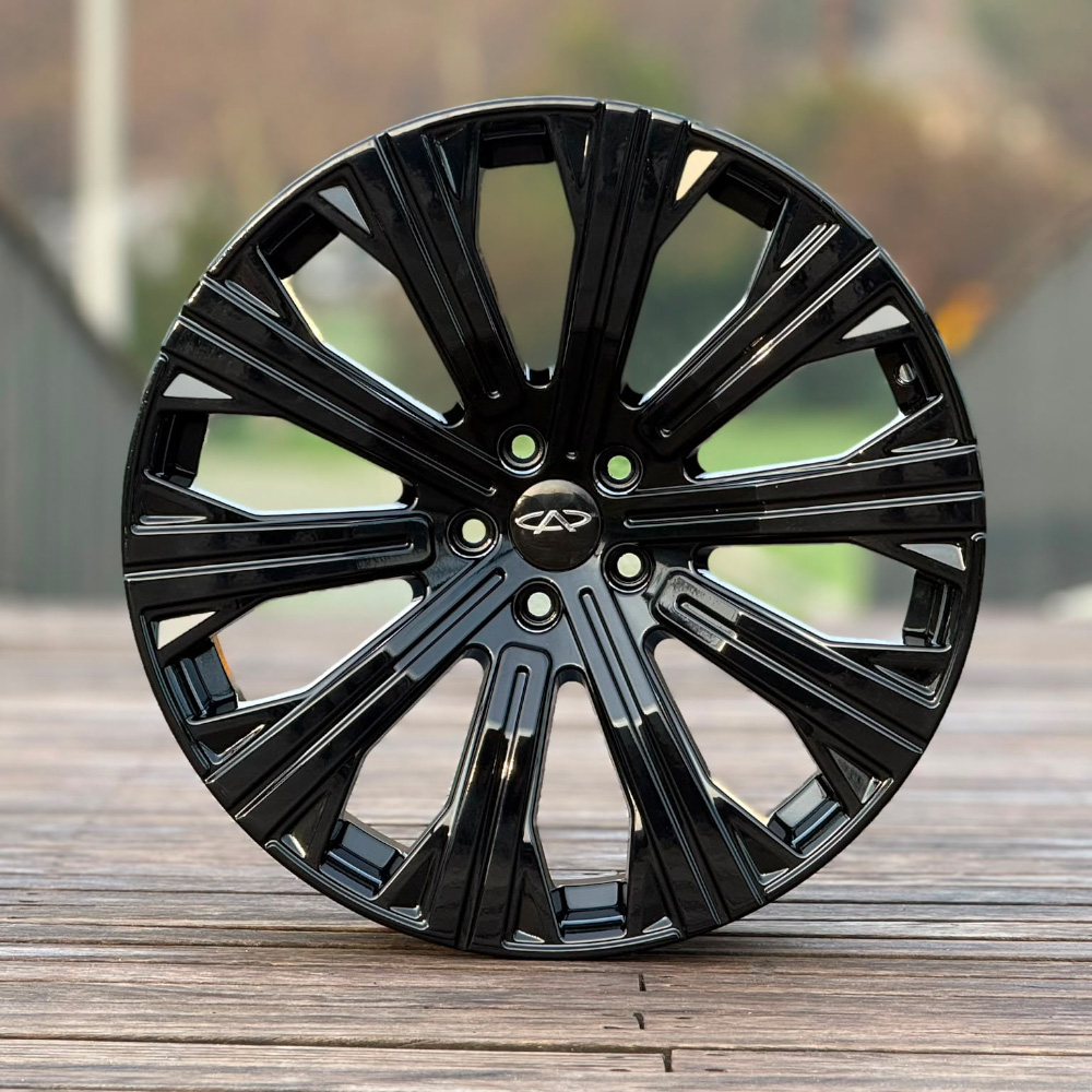 20 inç 5x108 Chery Jaecoo Volvo XC60 XC90 Uyumlu Siyah Jant Modeli (4 Adet)