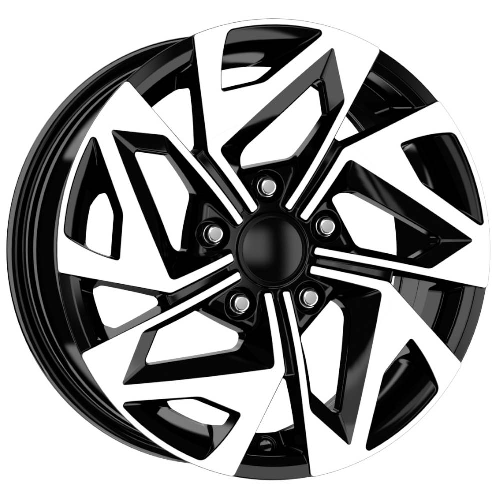 15 inç 4x100 Clio Symbol İ20 Getz Linea Uyumlu Siyah Elmas Kesim Jant Modeli (4 Adet)