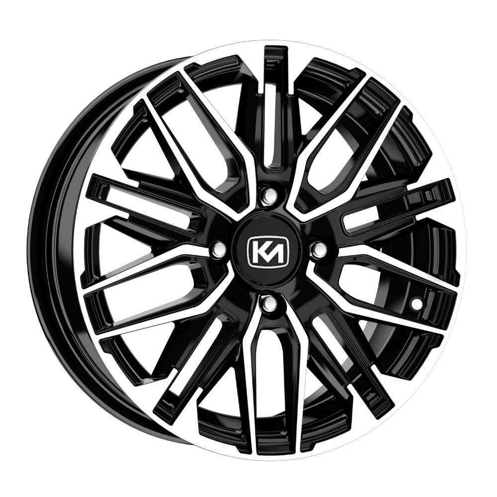 15 inç 4x108 Peugeot Citroen Uyumlu Siyah Elmas Kesim Jant Modeli (4 Adet)