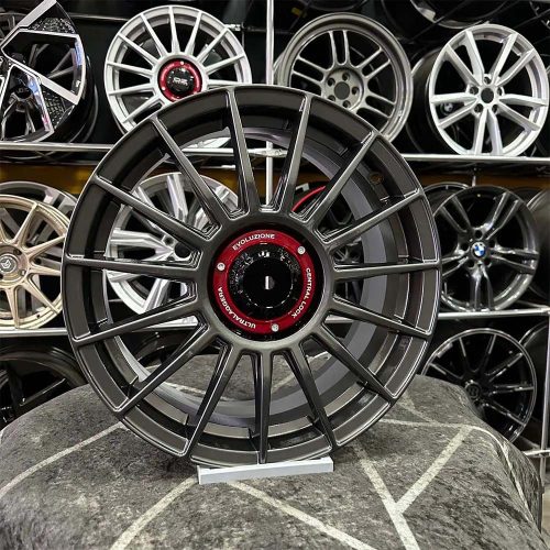 15 inç 5x100 Oz Racing Polo İbiza Fabia Uyumlu Gun Metal Jant Modeli (4 Adet)