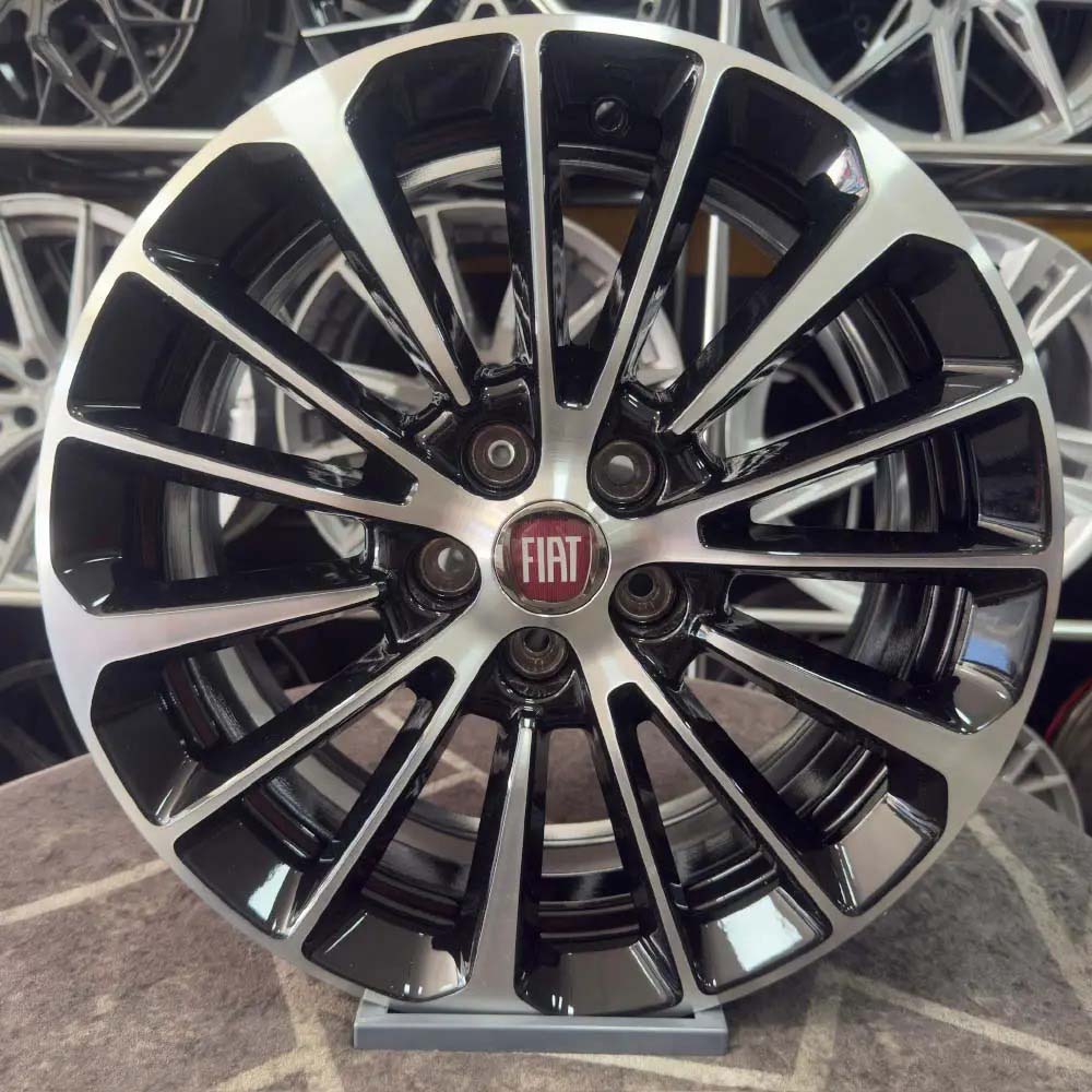 15 inç 5x98 Egea Uyumlu Siyah Elmas Kesim Jant Modeli (4 Adet)